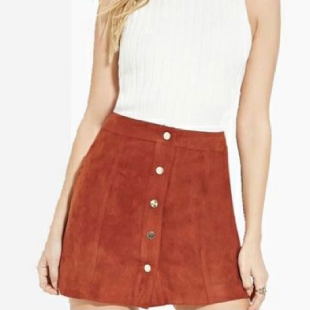 Suede Skirt